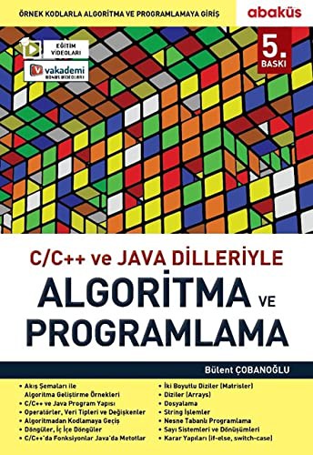 C / C++ ve Java Dilleriyle Algoritma ve Programlama kitap kapağı