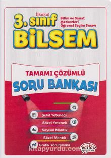 3. Sınıf Bilsem Tamamı Çözümlü Soru Bankası (Büyük Boy) kitap kapağı