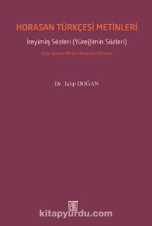 Horasan Türkçesi Metinleri kitap kapağı