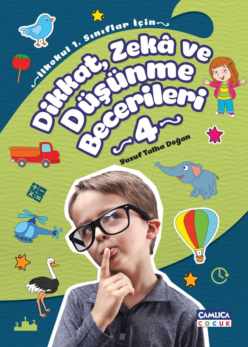 Dikkat, Zeka ve Düşünme Becerileri Seti (4. Kitap) kitap kapağı