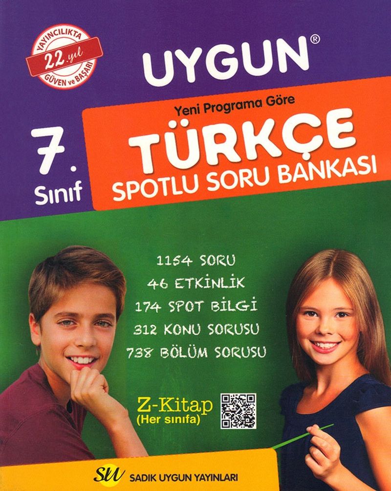 7. Sınıf Türkçe Spotlu Soru Bankası kitap kapağı