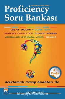 Proficiency Hazırlık Atlama Sınavı Soru Bankası Açıklamalı Cevap Anahtarı ile kitap kapağı