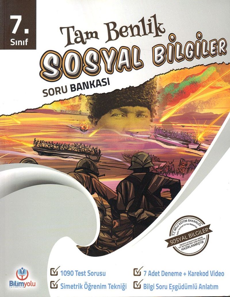 7. Sınıf Tam Benlik Sosyal Bilgiler Soru Bankası kitap kapağı