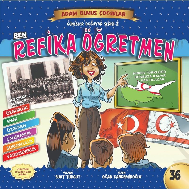 Ben Refika Öğretmen - Adam Olmuş Çocuklar 36 kitap kapağı