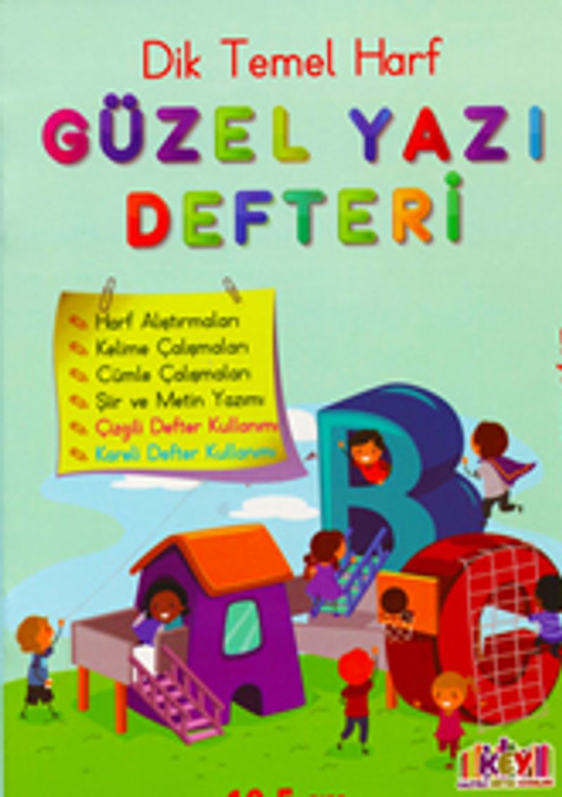 Güzel Yazı Defteri Dik Temel Harf kitap kapağı