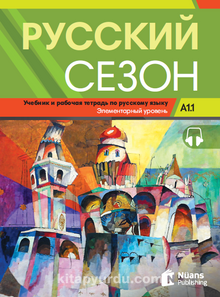Russkiy Sezon A1.1+audio (Русский сезон A1.1 Учебник и pабочая тетрадь) Rusça Ders ve Çalışma Kitabı kitap kapağı