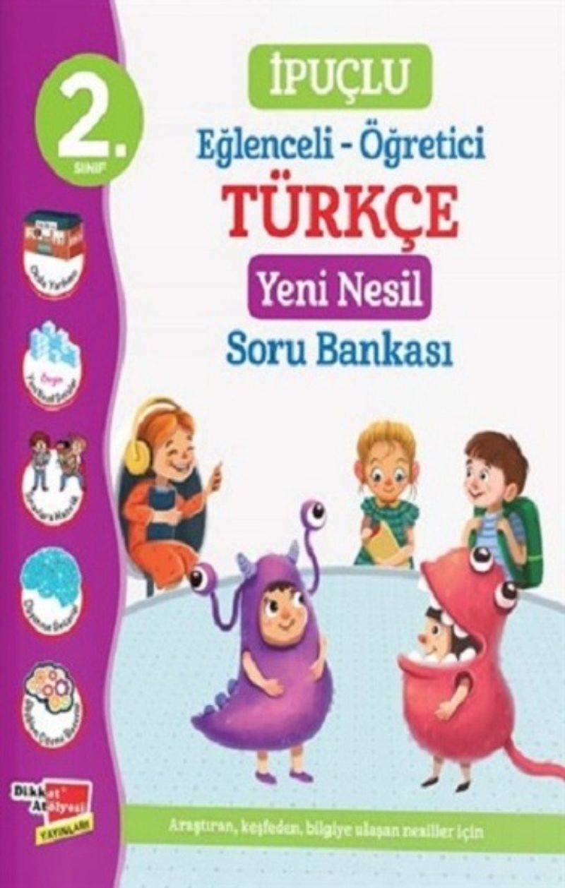 2. Sınıf İpuçlu Eğlenceli - Öğretici Türkçe Yeni Nesil Soru Bankası kitap kapağı