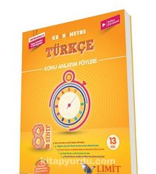 8. Sınıf Türkçe Kronometre Konu Anlatım Föyleri kitap kapağı