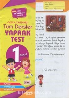 1. Sınıf Tüm Dersler Yaprak Test kitap kapağı