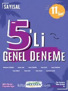 11. Sınıf 5'li Sayısal Deneme kitap kapağı