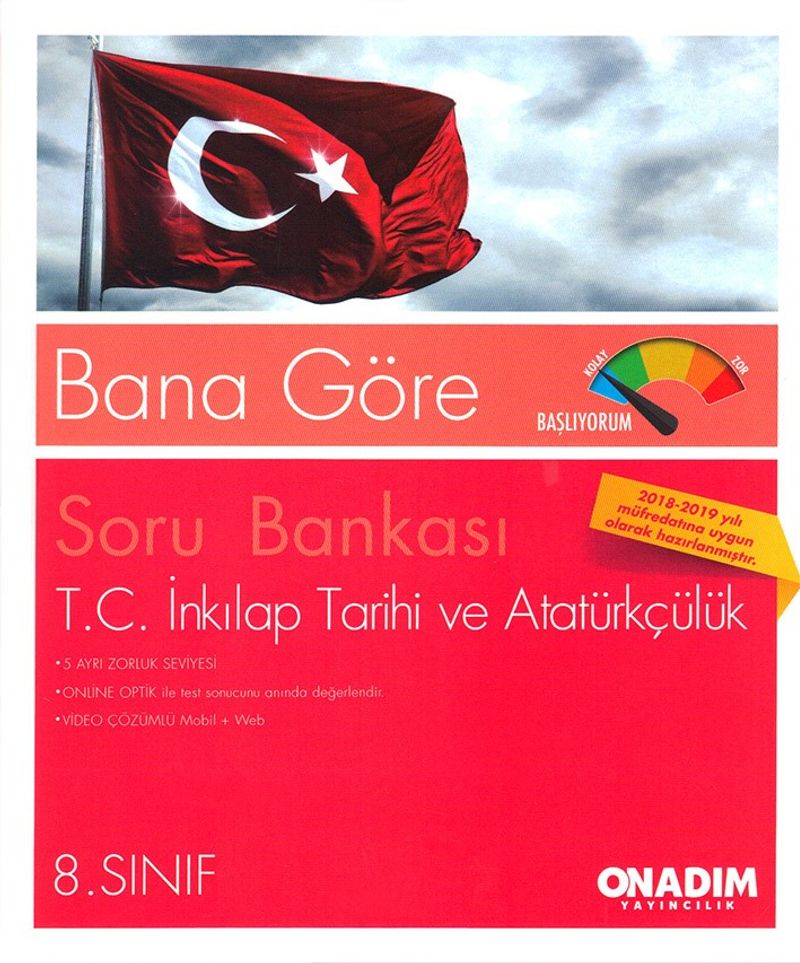 Bana Göre Soru Bankası 8. Sınıf T.C. İnkilap Tarihi ve Atatürkçülük (2 Kitap) kitap kapağı