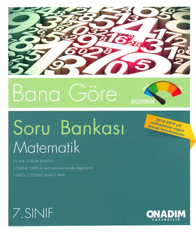 Bana Göre Soru Bankası 7. Sınıf Matematik (2 Kitap) kitap kapağı