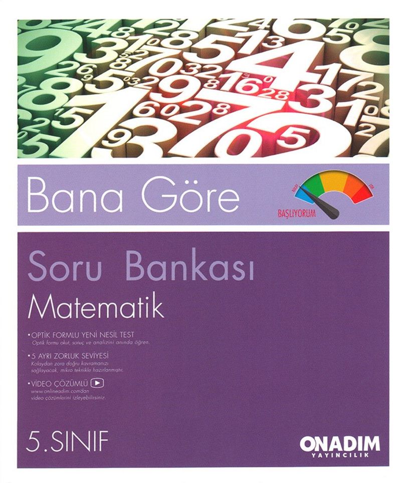 Bana Göre Soru Bankası 5. Sınıf Matematik (2 Kitap) kitap kapağı