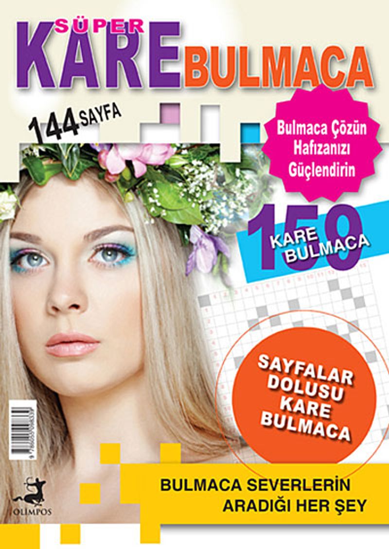 Süper Kare Bulmaca (144 Sayfa-150 Kare Bulmaca) kitap kapağı