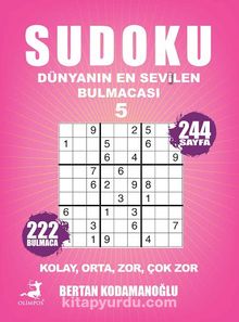 Sudoku Kolay Orta Zor Çok Zor 5 kitap kapağı