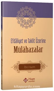 Efdaliyet ve Taklit Üzerine Mülahazalar kitap kapağı