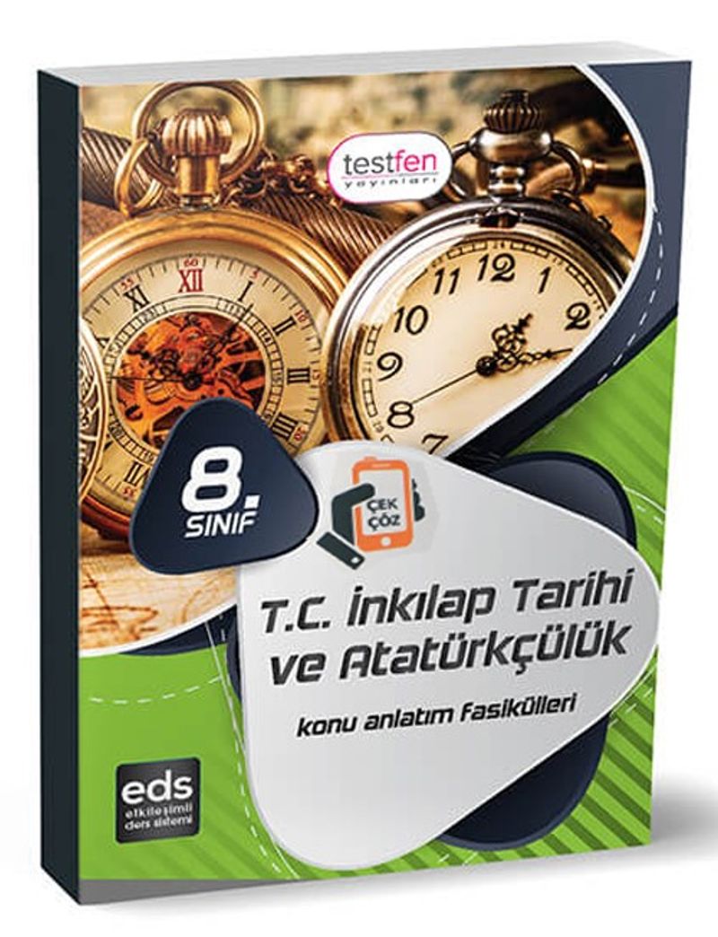 8. Sınıf T.C. İnkılap Tarihi ve Atatürkçülük Konu Anlatım Föyleri (43 Föy) kitap kapağı