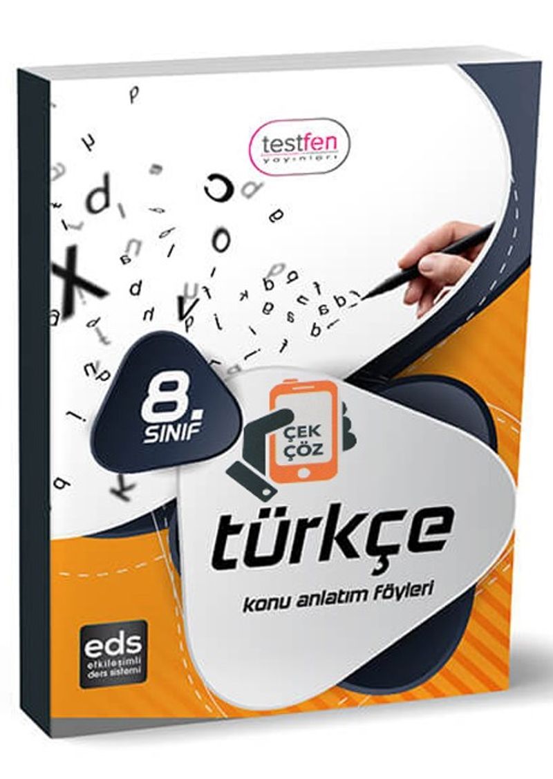8. Sınıf Türkçe Konu Anlatım Föyleri (36 Föy) kitap kapağı