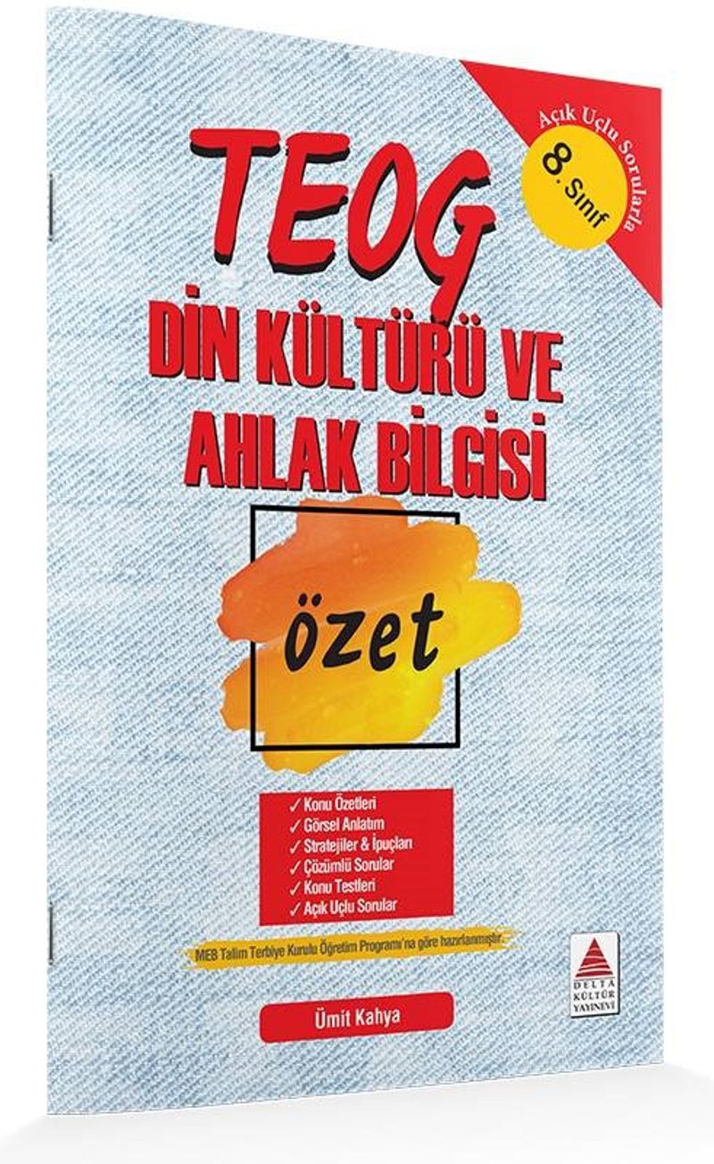 8.Sınıf Din Kültürü ve Ahlak Bilgisi Özet kitap kapağı