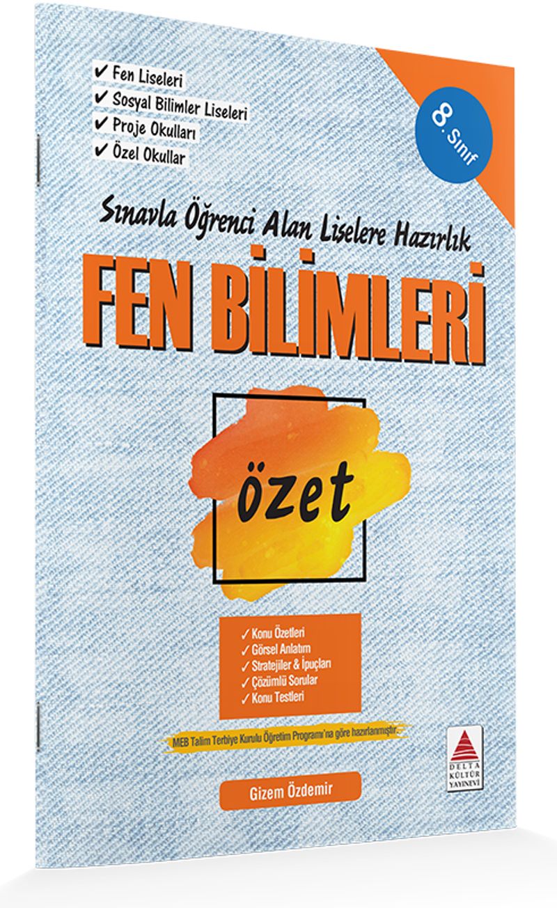 8.Sınıf Fen Bilimleri Özet Liselere Hazırlık kitap kapağı