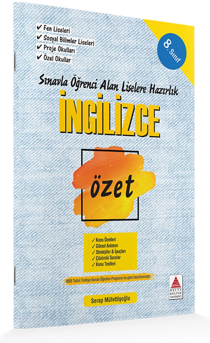 8.Sınıf İngilizce Özet Liselere Hazırlık kitap kapağı