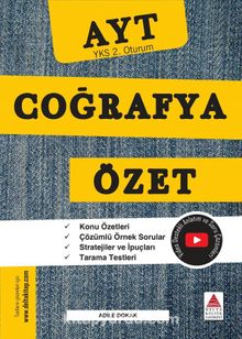 YKS 2. Oturum Coğrafya Özet kitap kapağı
