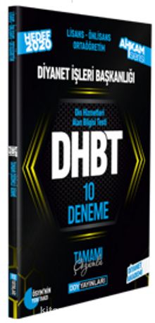 2020 DHBT AHKAM SERİSİ Tüm Adaylar Tamamı Çözümlü 10 Deneme kitap kapağı