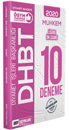 2020 DHBT 2 Muhkem Serisi Lisans-Önlisans Tamamı Çözümlü 10 Deneme kitap kapağı