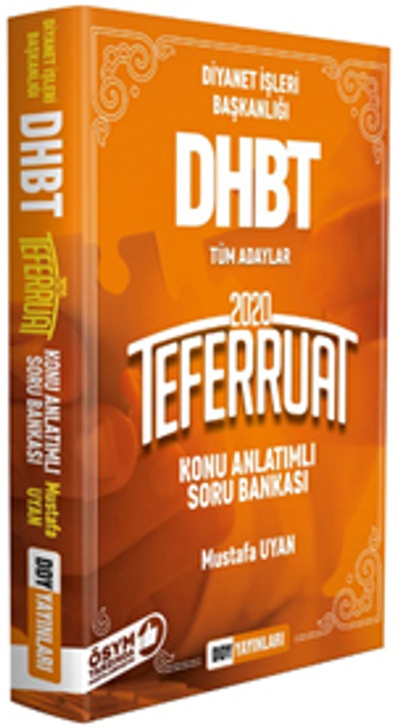 2020 DHBT Teferruat Serisi Konu Anlatımlı Soru Bankası kitap kapağı