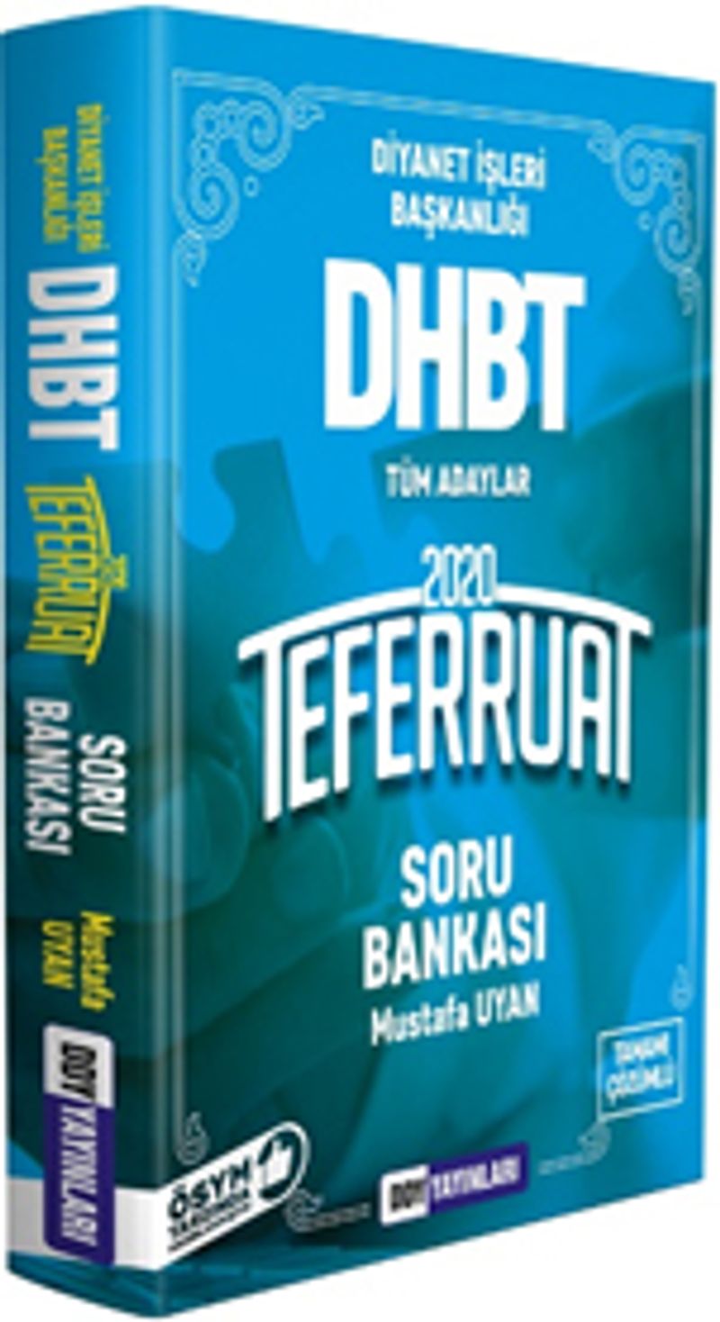 2020 DHBT Teferruat Serisi Çözümlü Soru Bankası kitap kapağı