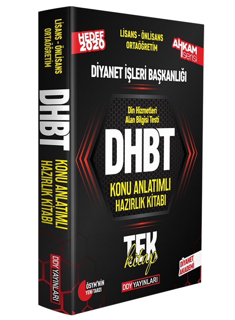 2020 DHBT Ahkam Serisi Tüm Adaylar Konu Anlatımlı Hazırlık Kitabı kitap kapağı