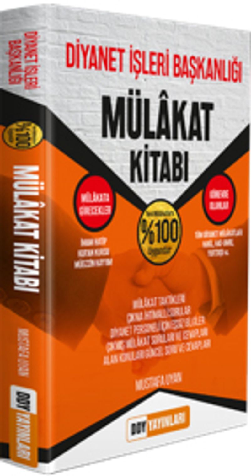 Diyanet İşleri Başkanlığı Mülakat Kitabı kitap kapağı