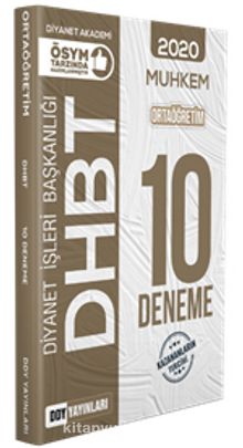 2020 DHBT 2 Muhkem Serisi Ortaöğretim Tamamı Çözümlü 10 Deneme kitap kapağı