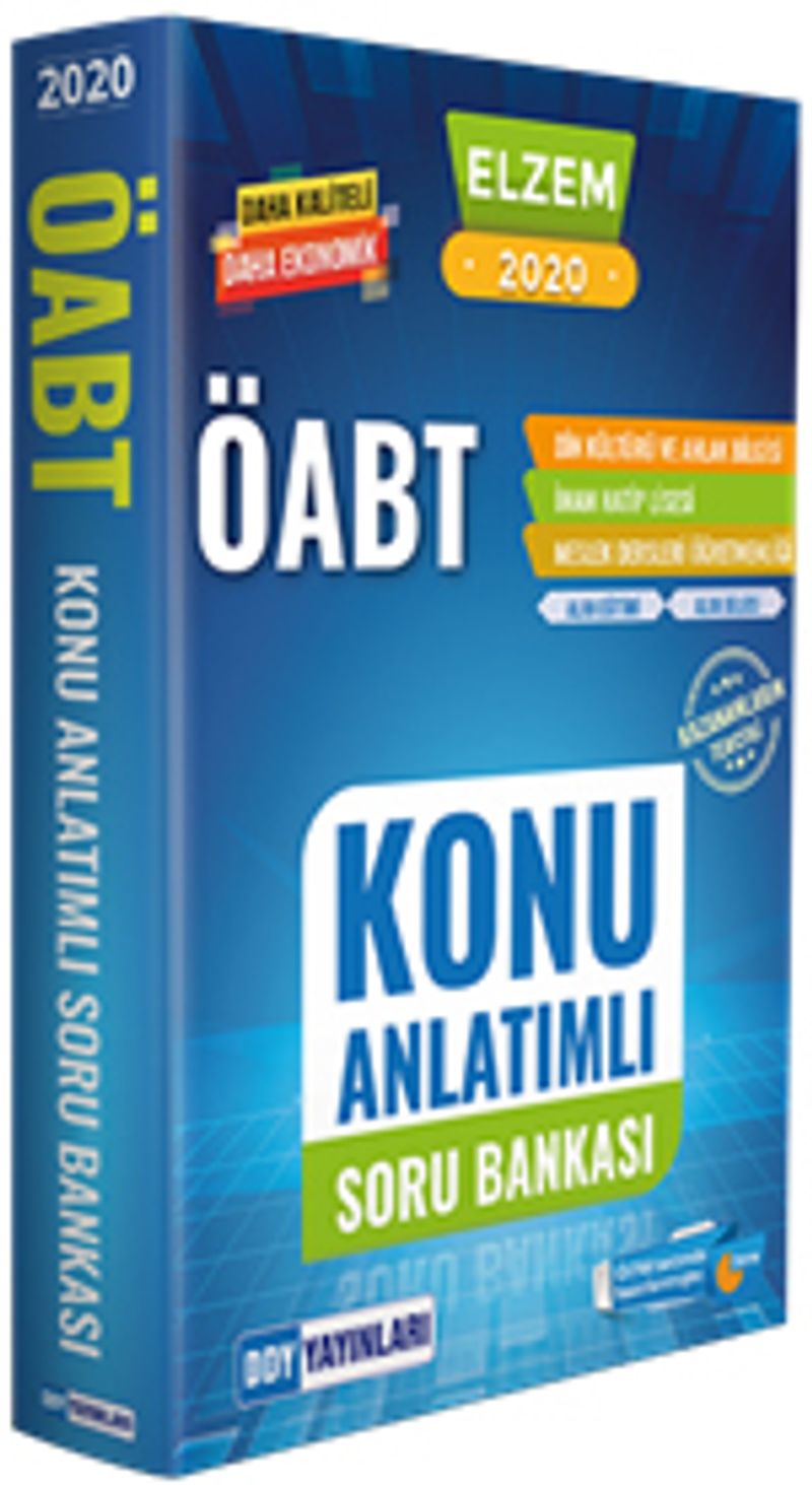 2020 ÖABT Din Kültürü ve Ahlak Bilgisi ELZEM SERİSİ Konu Anlatımlı Soru Bankası kitap kapağı