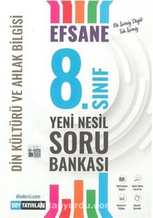 8. Sınıf Efsane Din Kültürü ve Ahlak Bilgisi Yeni Nesil Soru Bankası kitap kapağı