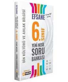 6. Sınıf Din Kültürü ve Ahlak Bilgisi Efsane Yeni Nesil Soru Bankası kitap kapağı