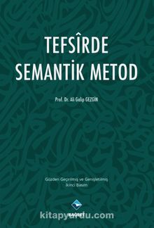 Tefsirde Semantik Metod kitap kapağı