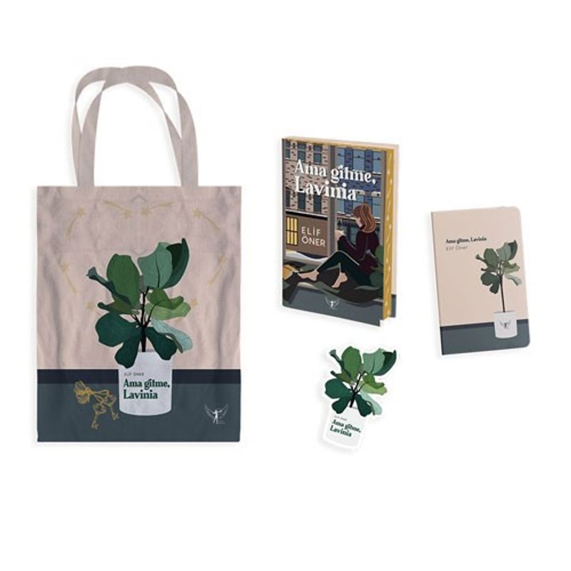 Ama Gitme, Lavinia (Set-Ciltli) (Bez Çanta, Defter ve Özel Ayraç Hediyeli) kitap kapağı