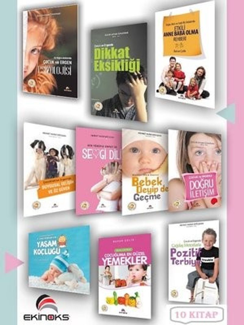 Çocuğumu Büyütüyorum (10 Kitap) Adım Adım Çocuk ve Ergen Gelişimi kitap kapağı