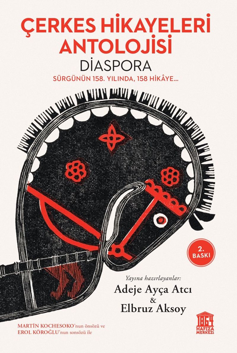 Çerkes Hikayeleri Antolojisi (Diaspora) Sürgünün 158. Yılında, 158 Hikaye kitap kapağı