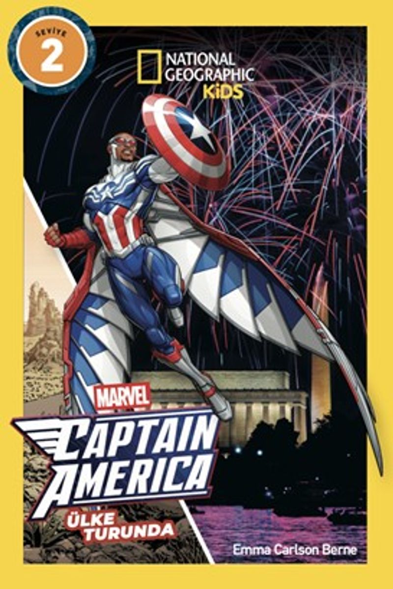 National Geographic Kids - Marvel Captain America: Ülke Turunda kitap kapağı