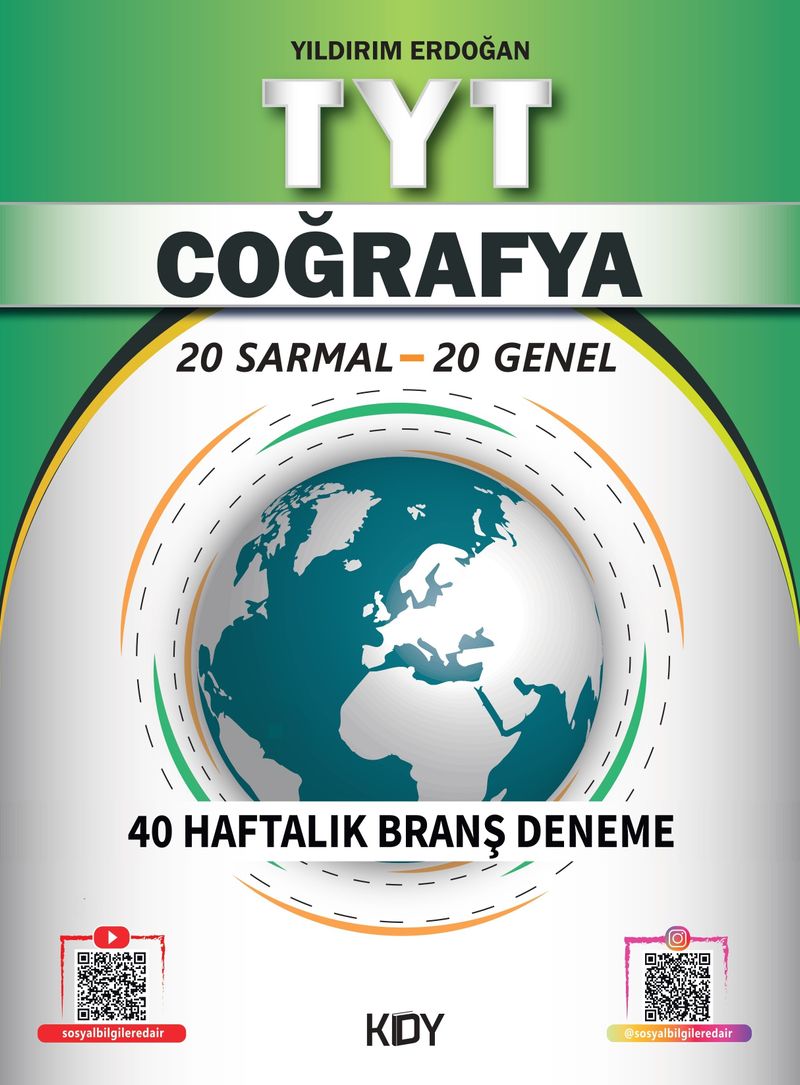 TYT Coğrafya 40 Haftalık Branş Deneme (20 Sarmal 20 Genel) kitap kapağı