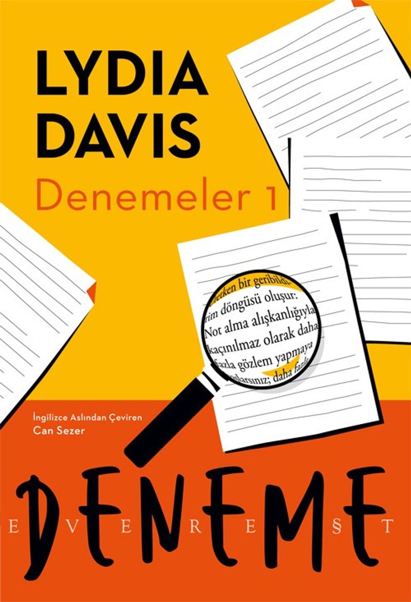 Denemeler 1 kitap kapağı