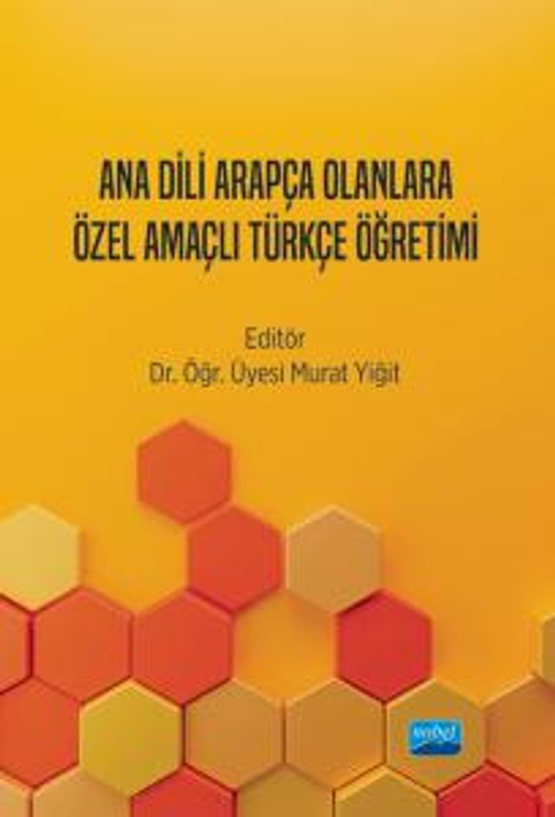 Ana Dili Arapça Olanlara Özel Amaçlı Türkçe Öğretimi kitap kapağı