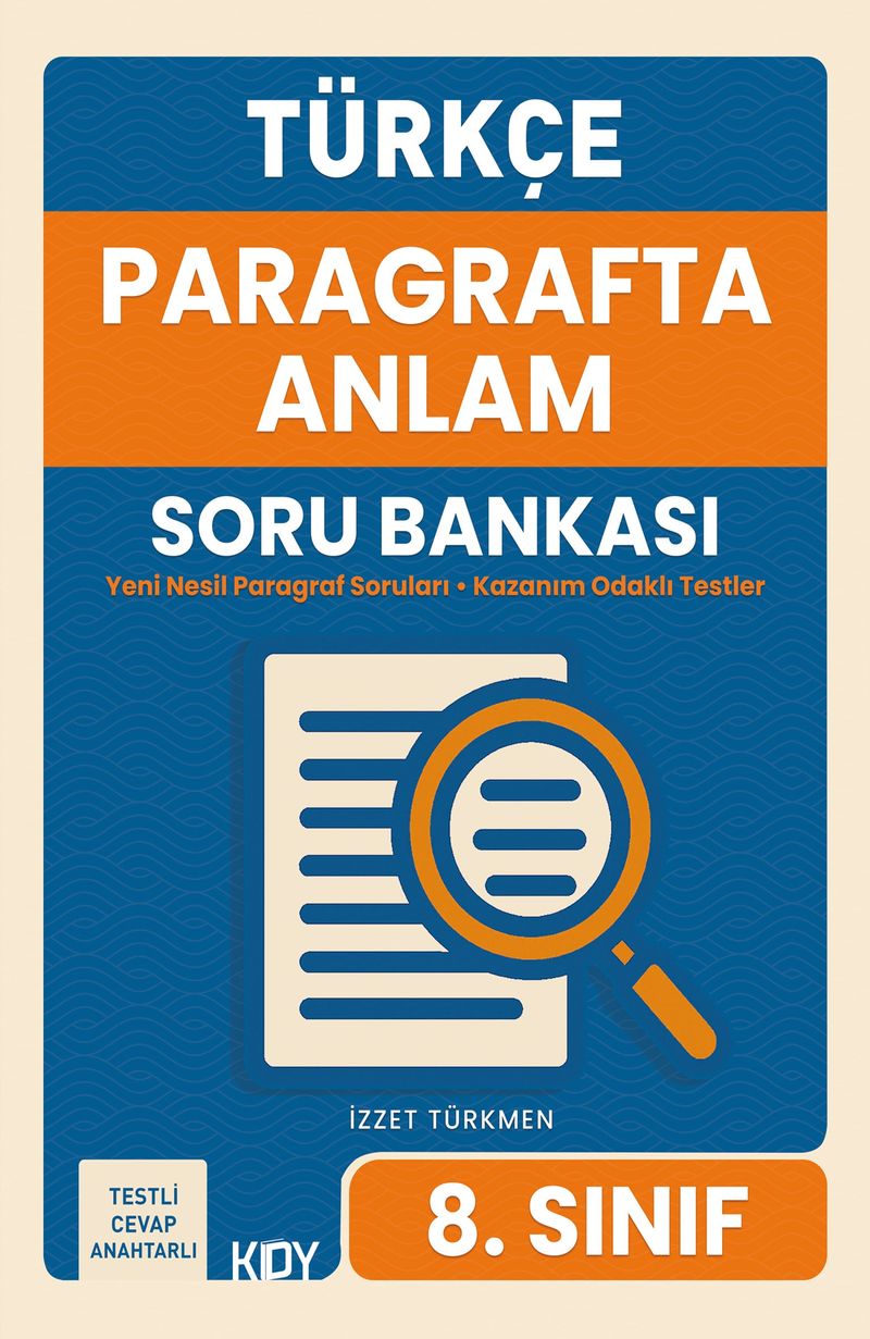 Türkçe Paragrafta Anlam Soru Bankası kitap kapağı