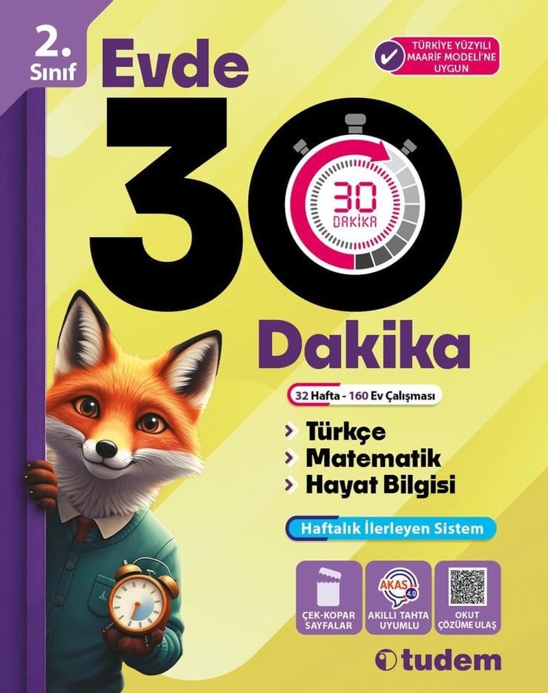 2. Sınıf Evde 30 Dakika kitap kapağı