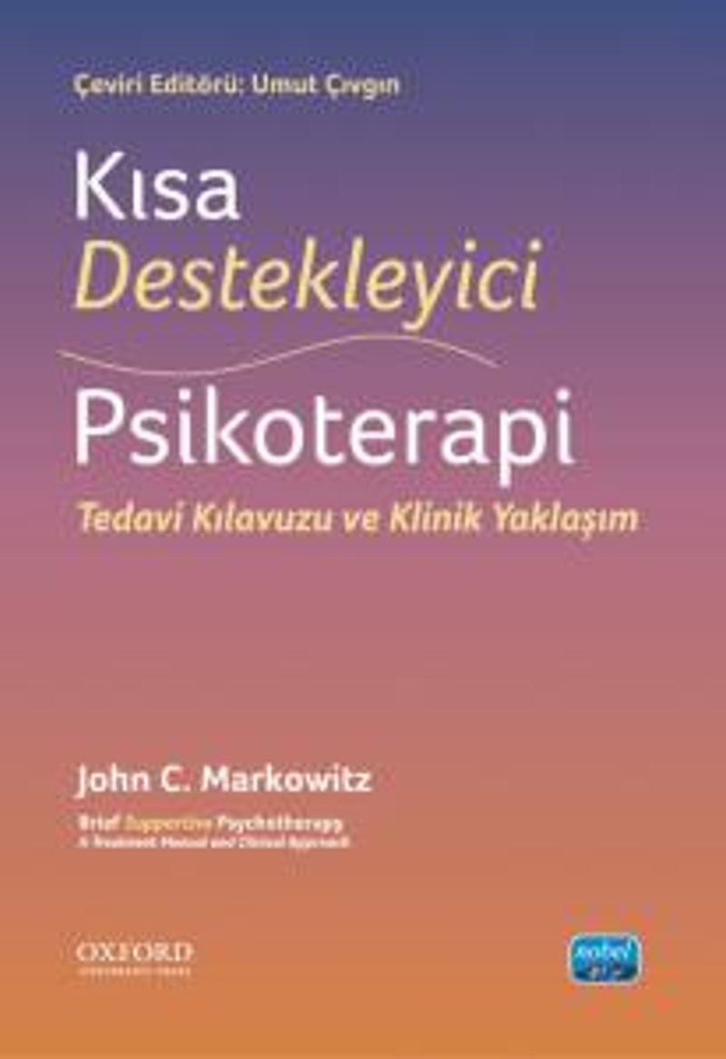 Kısa Destekleyici Psikoterapi Tedavi Kılavuzu ve Klinik Yaklaşım kitap kapağı