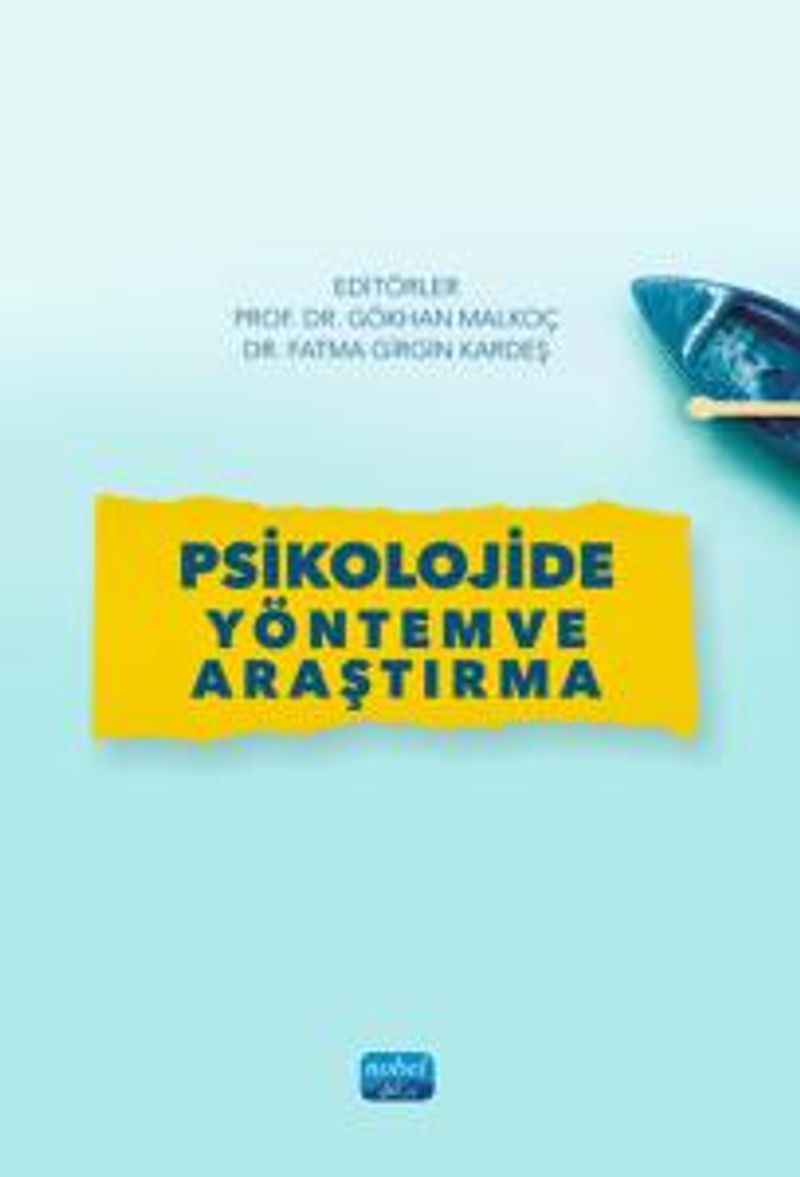 Psikolojide Yöntem ve Araştırma kitap kapağı