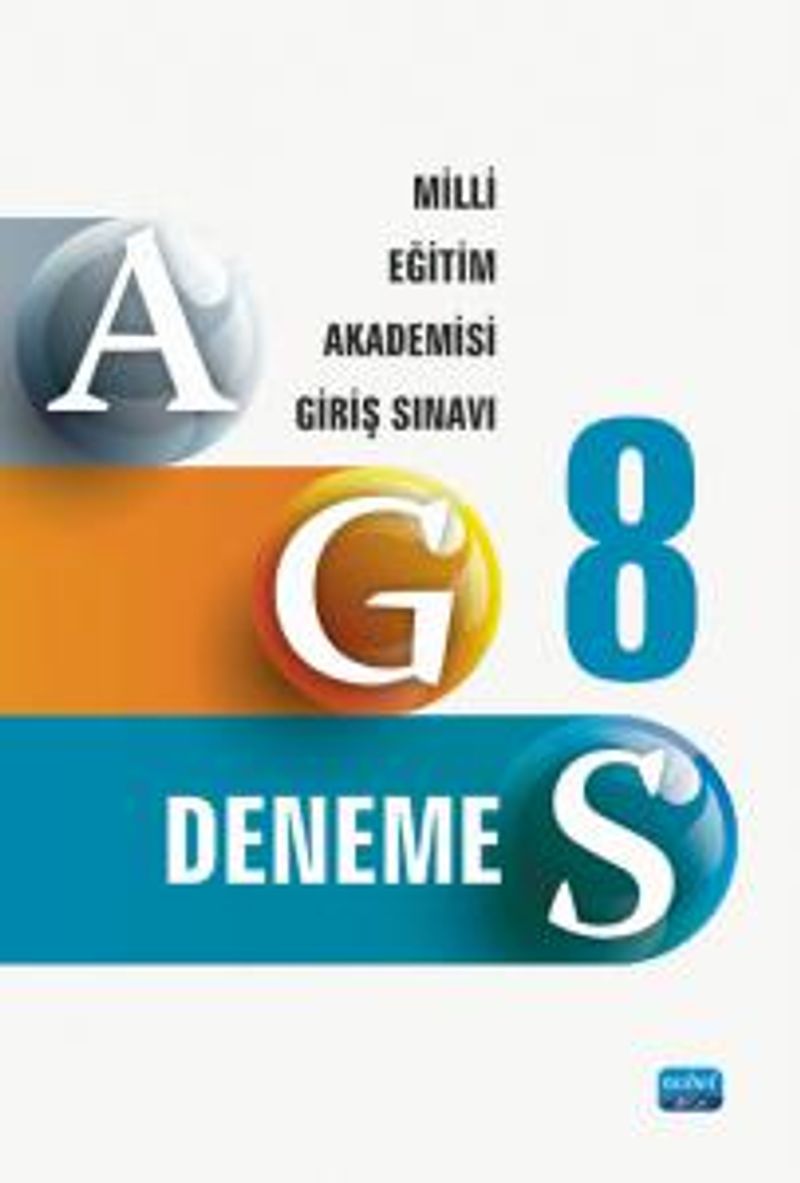 AGS 8 Deneme - Milli Eğitim Akademisi Giriş Sınavı Kitabı kitap kapağı