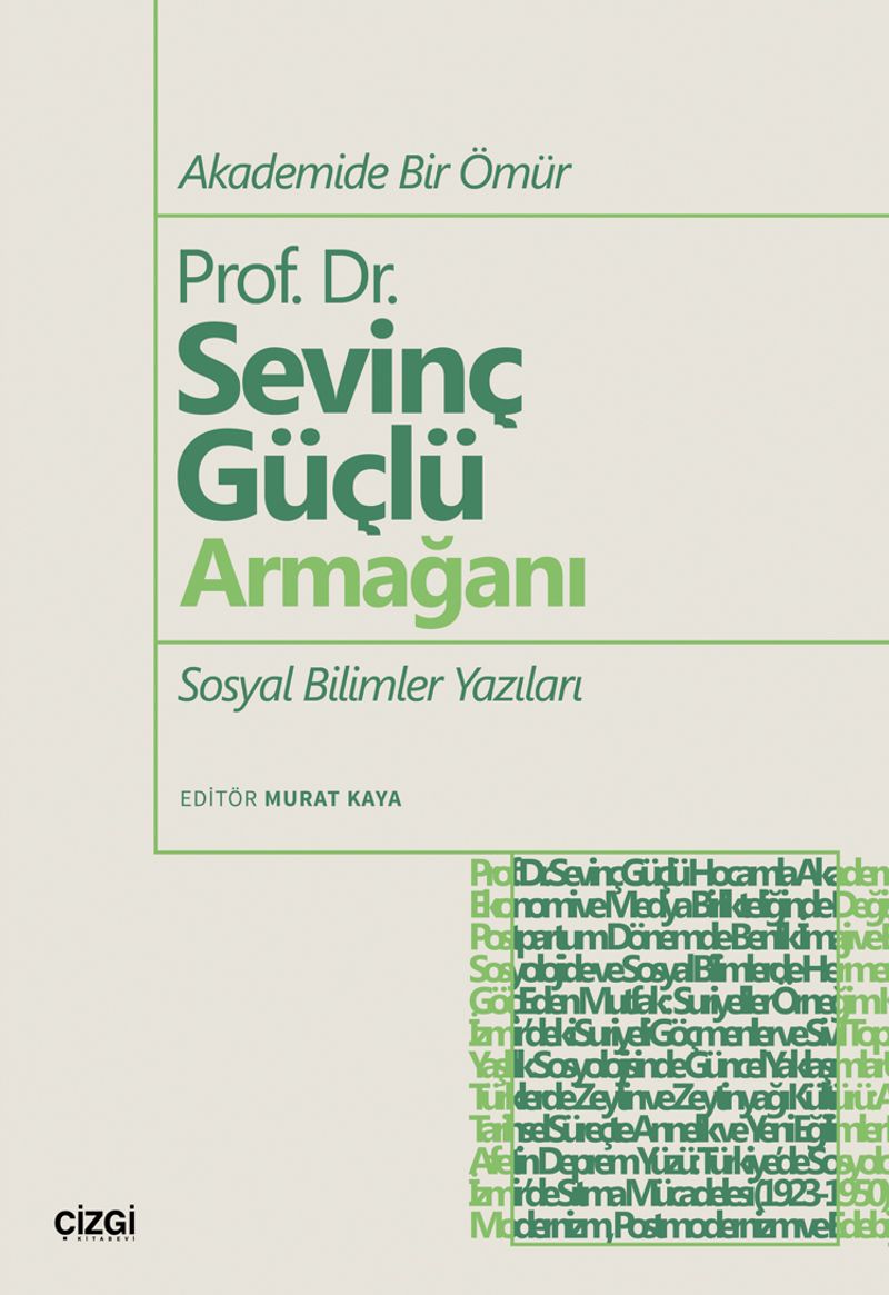 Akademide Bir Ömür Prof. Dr. Sevinç Güçlü Armağanı Sosyal Bilimler Yazıları kitap kapağı